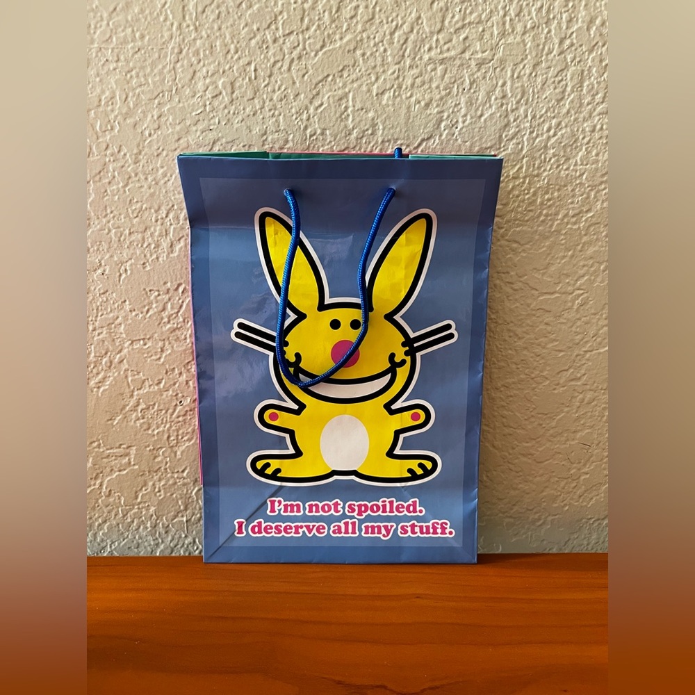 RARE Jim Benton Happy Bunny American Greetings Party Gift Bag